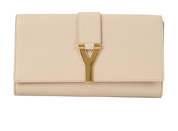 Y Clutch, Leather, Cream, 1118, DB/B, 2*
